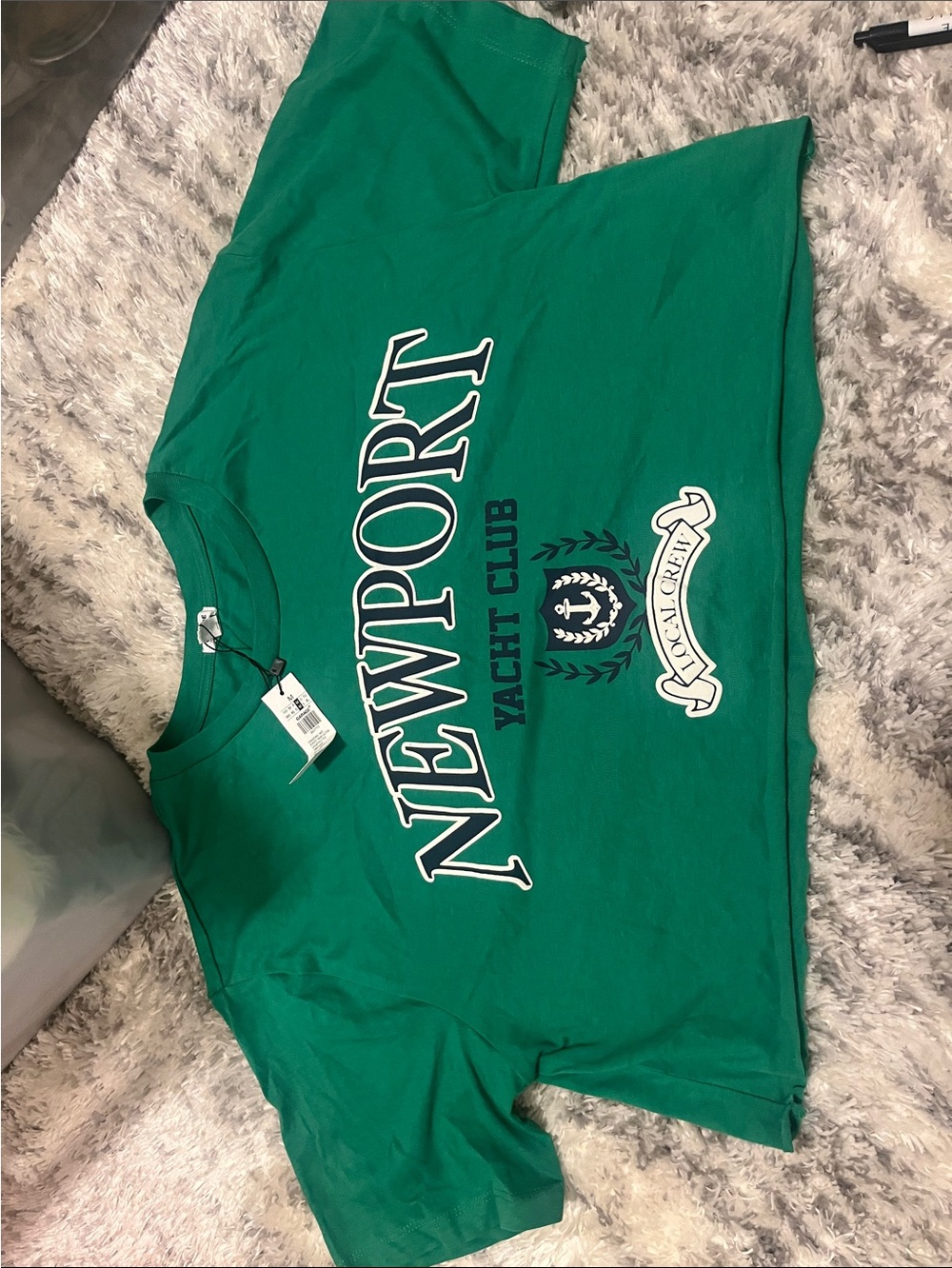 Garage Green Newport Yacht Club Graphic Tee
